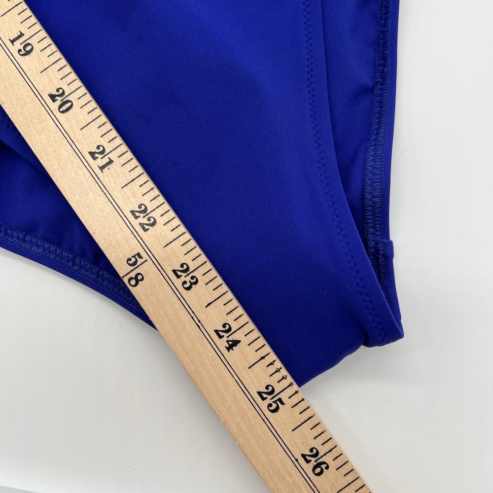VINTAGE GOTTEX One Piece Swimsuit Womens 8 Blue Twist Front Adjustable Strap NEW - Picture 14 of 14